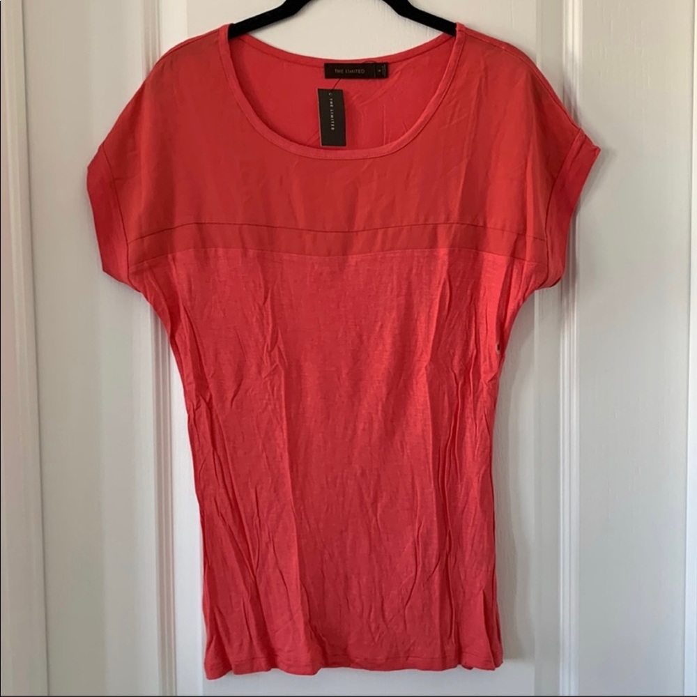 NWT THE LIMITED Mixed Materials Top
